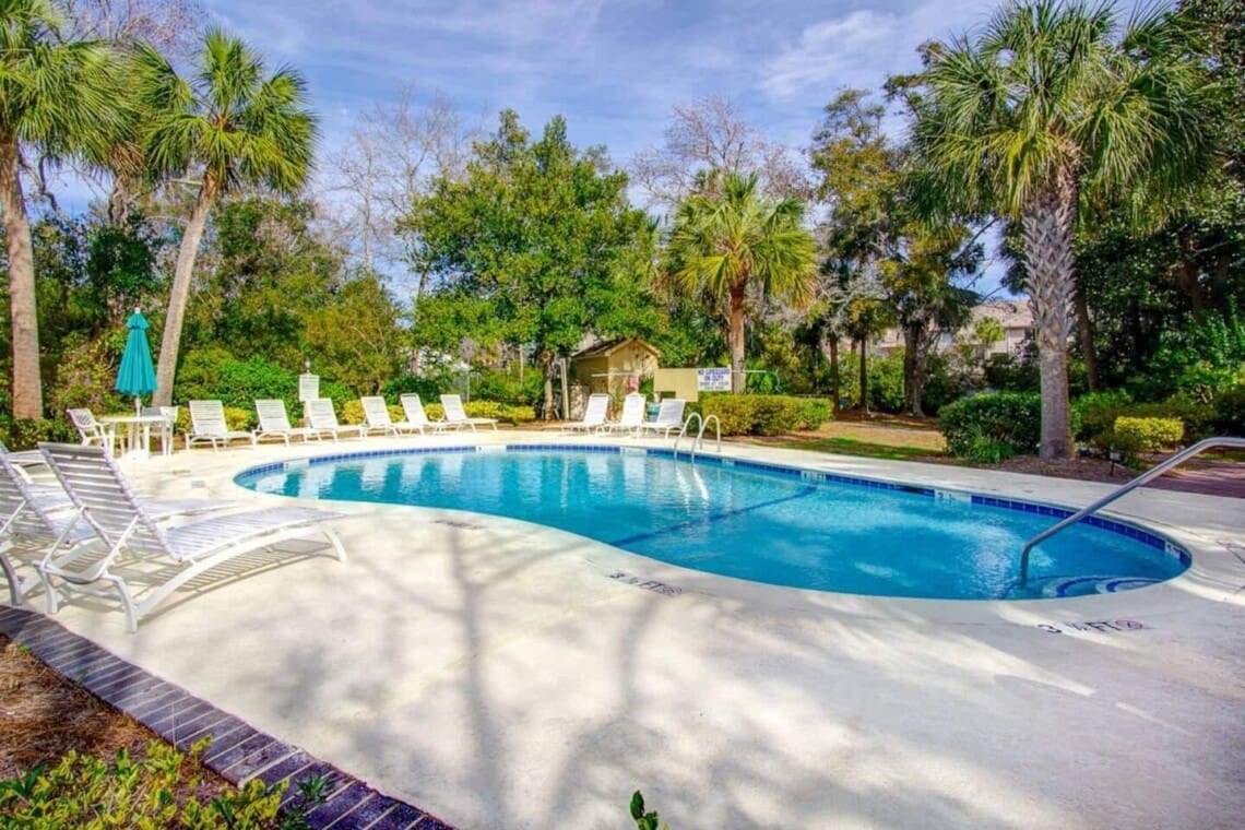 Xanadu pool and grounds